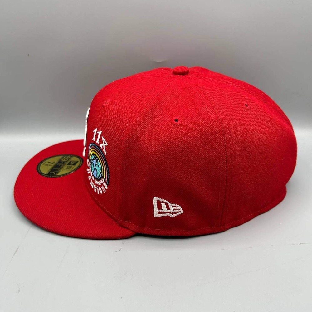 St. Louis Cardinals Hat Men 7 5/8 Champions Groovy 59Fifty New Era Fitted Cap - Picture 3 of 10